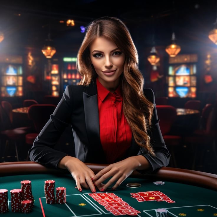 Studio kasino langsung dengan dealer profesional dan multi-kamera live streaming
